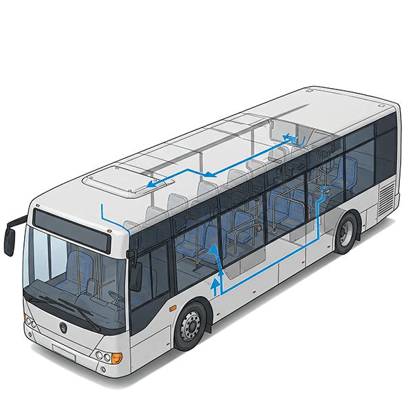 city bus with hydrogen